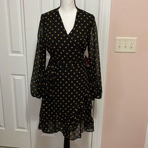 Truth and fable, women’s midi chiffon a line dress